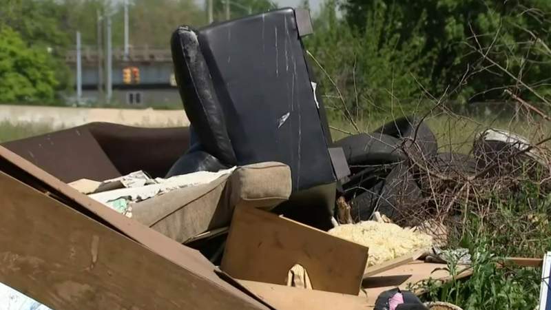 Police crack down on illegal dumping in Detroit