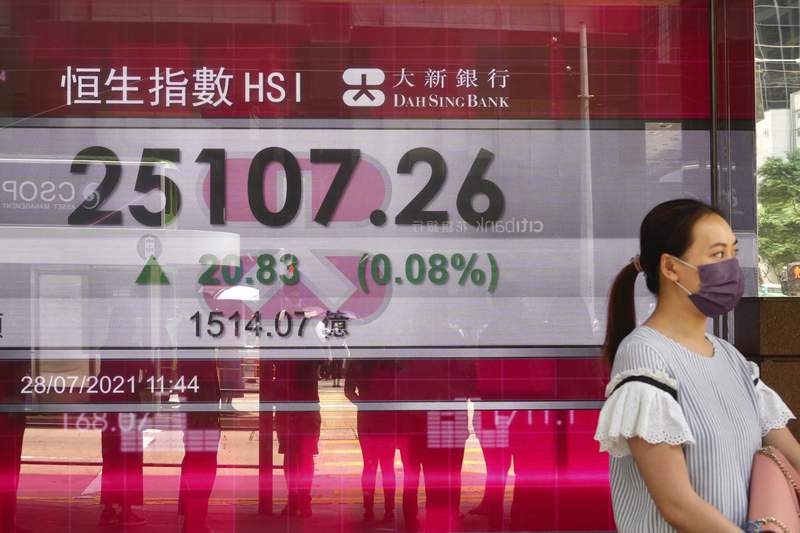 Asian stocks sink after Wall St pulls back from record