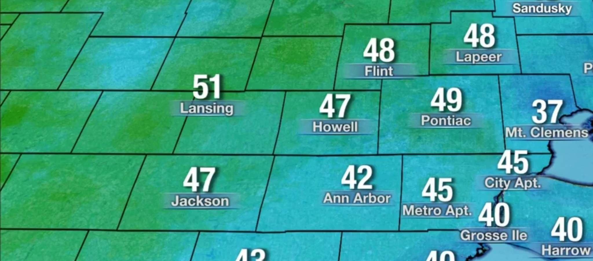 Metro Detroit weather: Clear, chilly Sunday night then warm again Monday