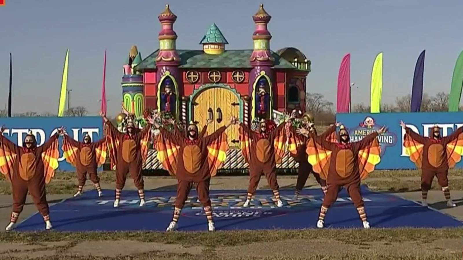 Tina Marie School of Dance turkeys perform at 2020 America’s Thanksgiving Parade