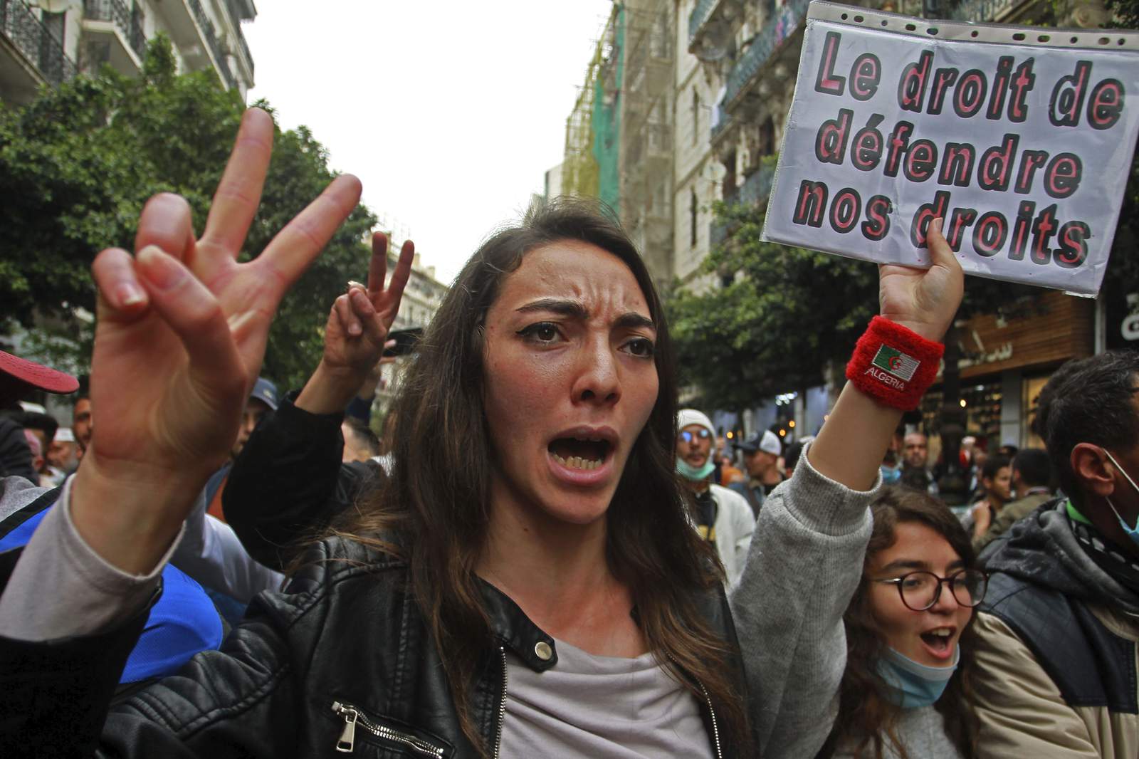 Algerian students restart weekly protests cut off by virus