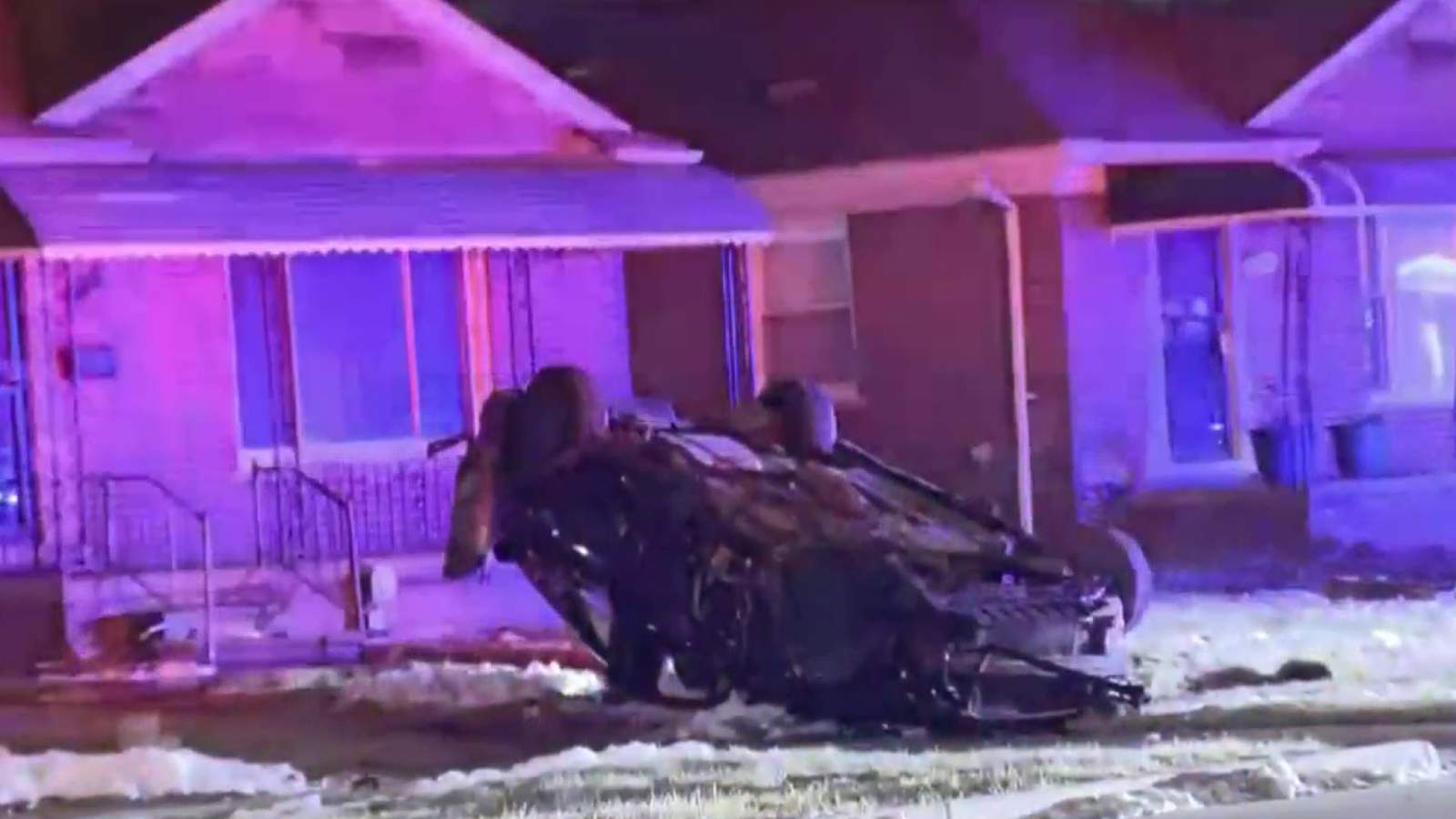 Home invasion suspects arrested after chase, rollover crash on Ryan Road near 8 Mile in Detroit