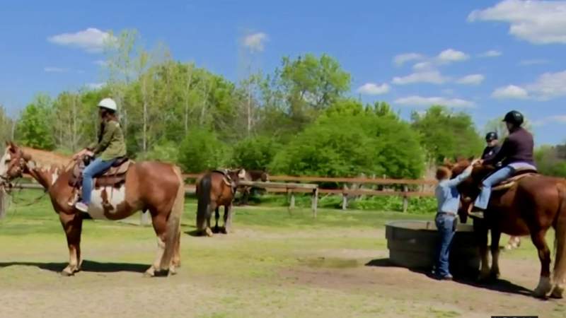 Explore the beauty of nature while riding a horse at this local park