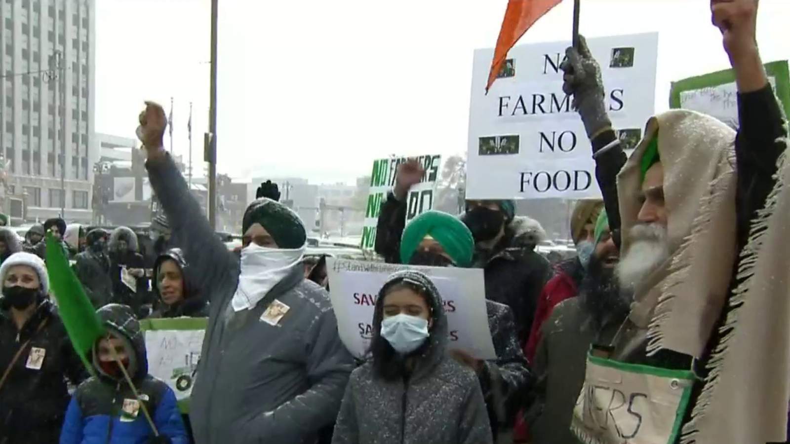 ‘It’s an environment of hope’ -- Thousands protest in Detroit in support of Indian farmers
