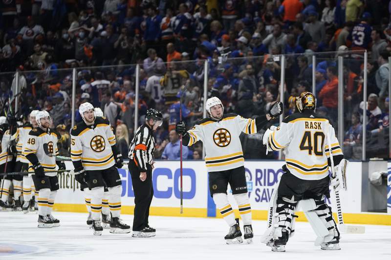 Marchand scores in OT, Bruins beat Islanders 2-1 in Game 3