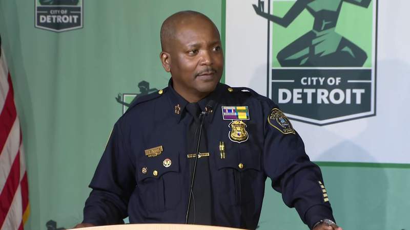 Acting Detroit Police Chief James White takes stock after 6 shots at Chalmers Banquet Hall
