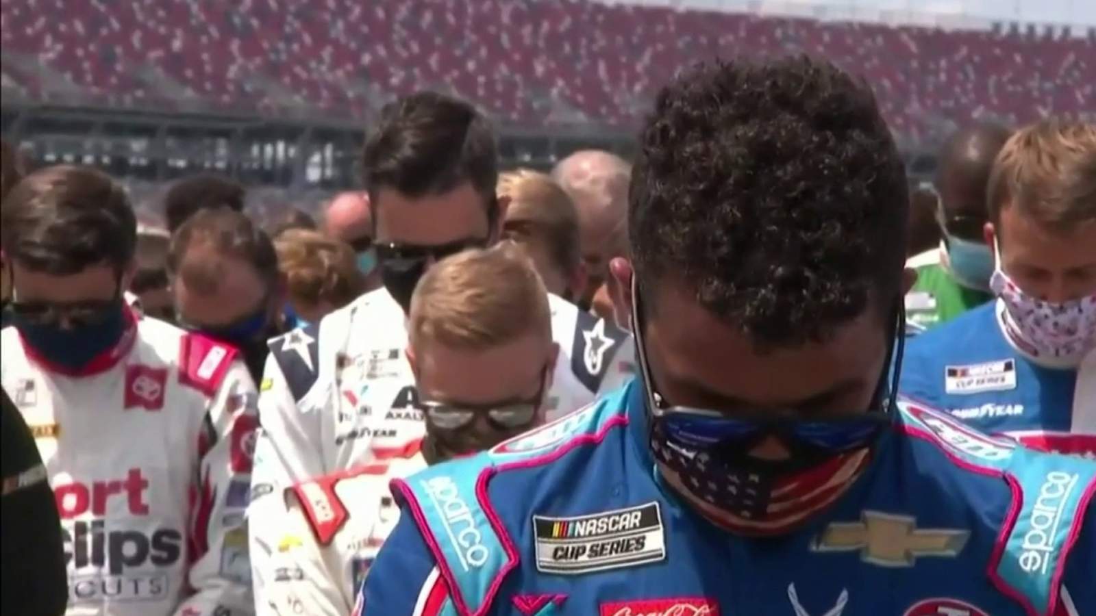 Benched: Racing driver Bubba Wallace talks media attention amid NASCAR flag controversy