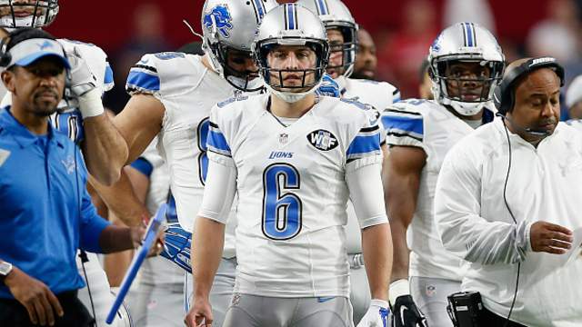 Detroit Lions punter Sam Martin will miss time with ankle injury