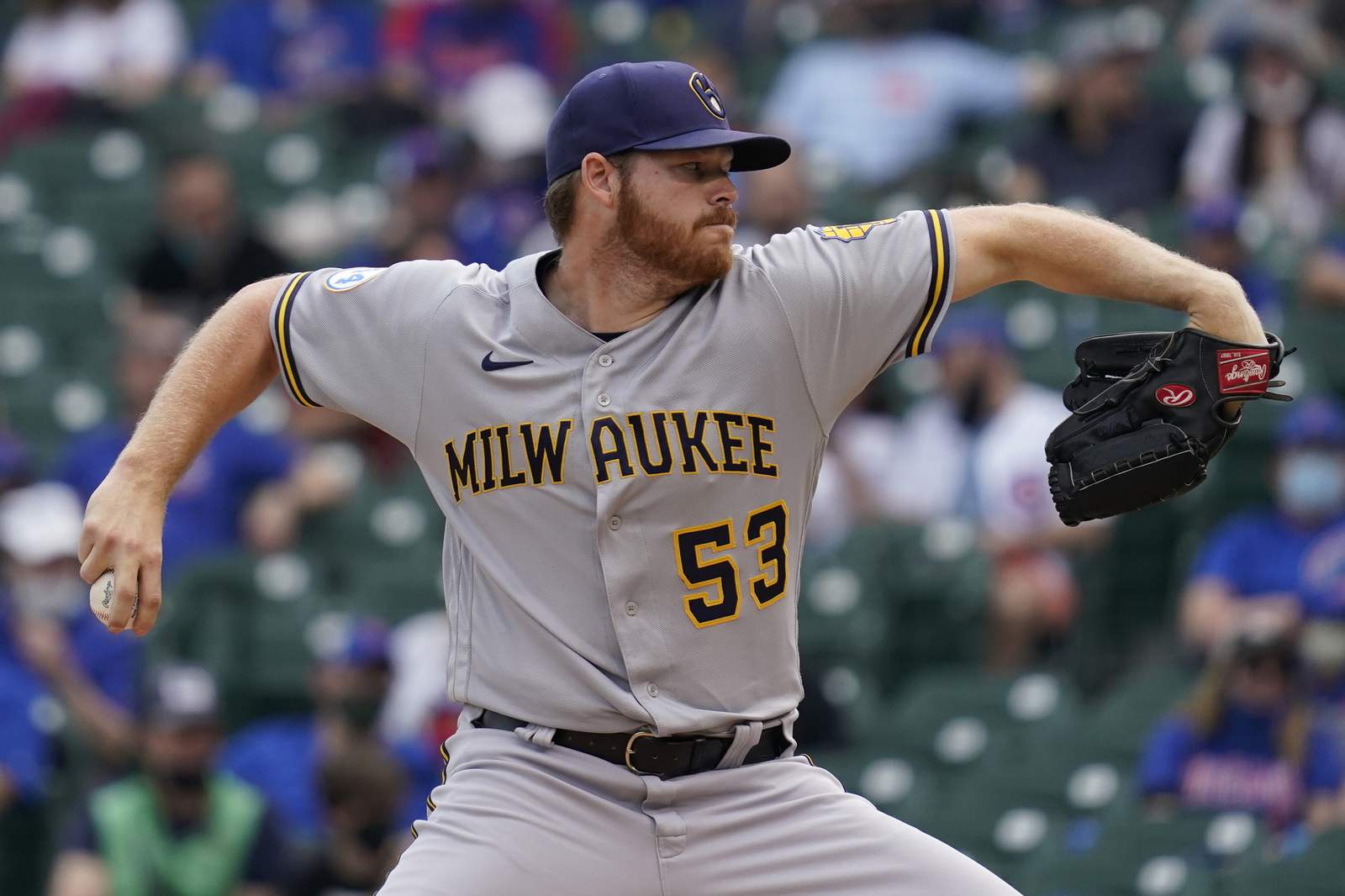 Brewers' Woodruff has no-hitter though 6 innings vs Cubs