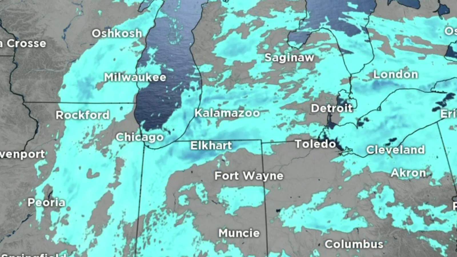 Metro Detroit weather: On and off snow showers, Sunday night