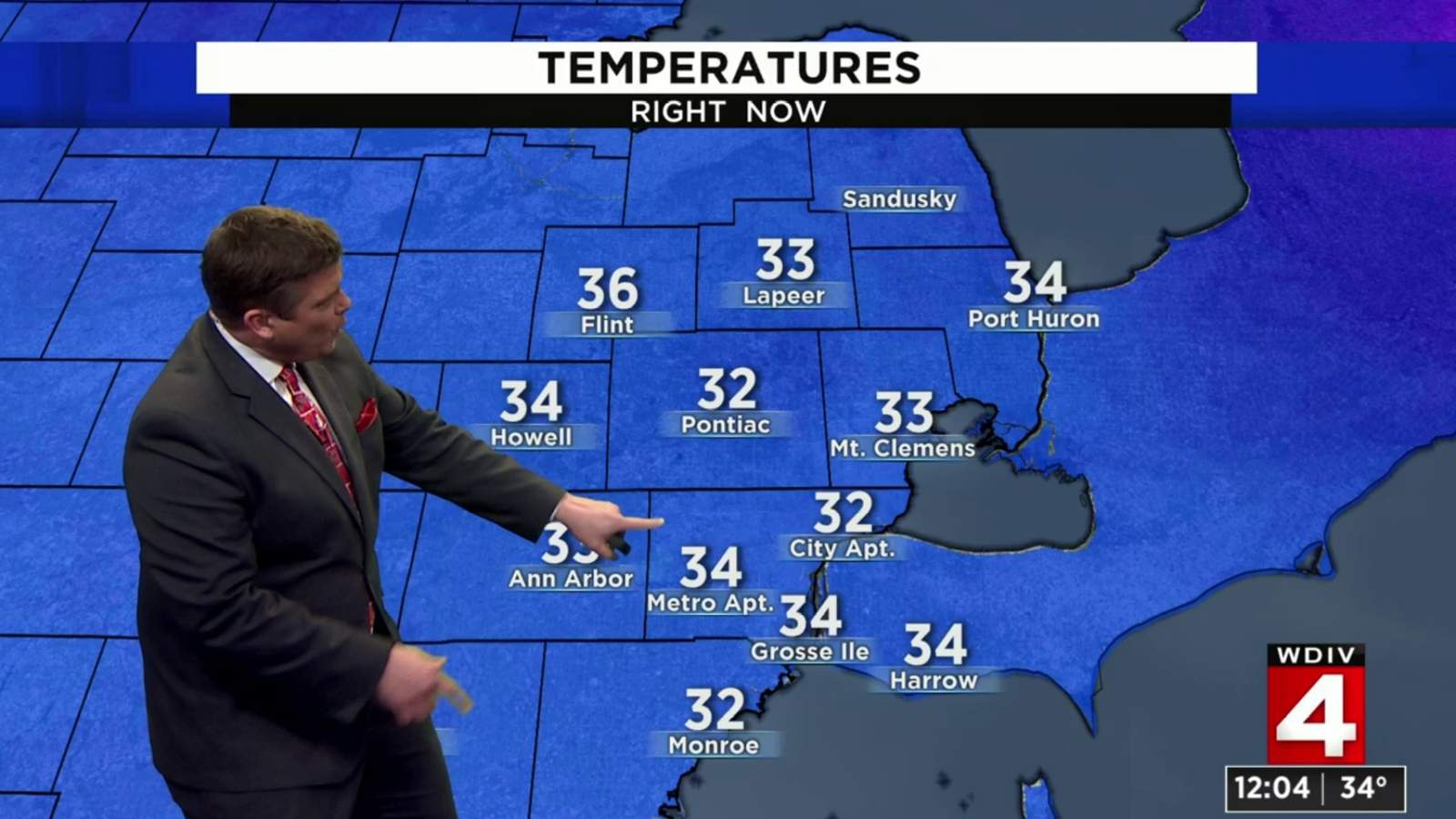 Metro Detroit weather forecast: Sunshine this afternoon with temperatures in the upper 30s
