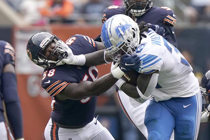 Trouble in the red zone hurts Lions in 24-14 loss to Bears
