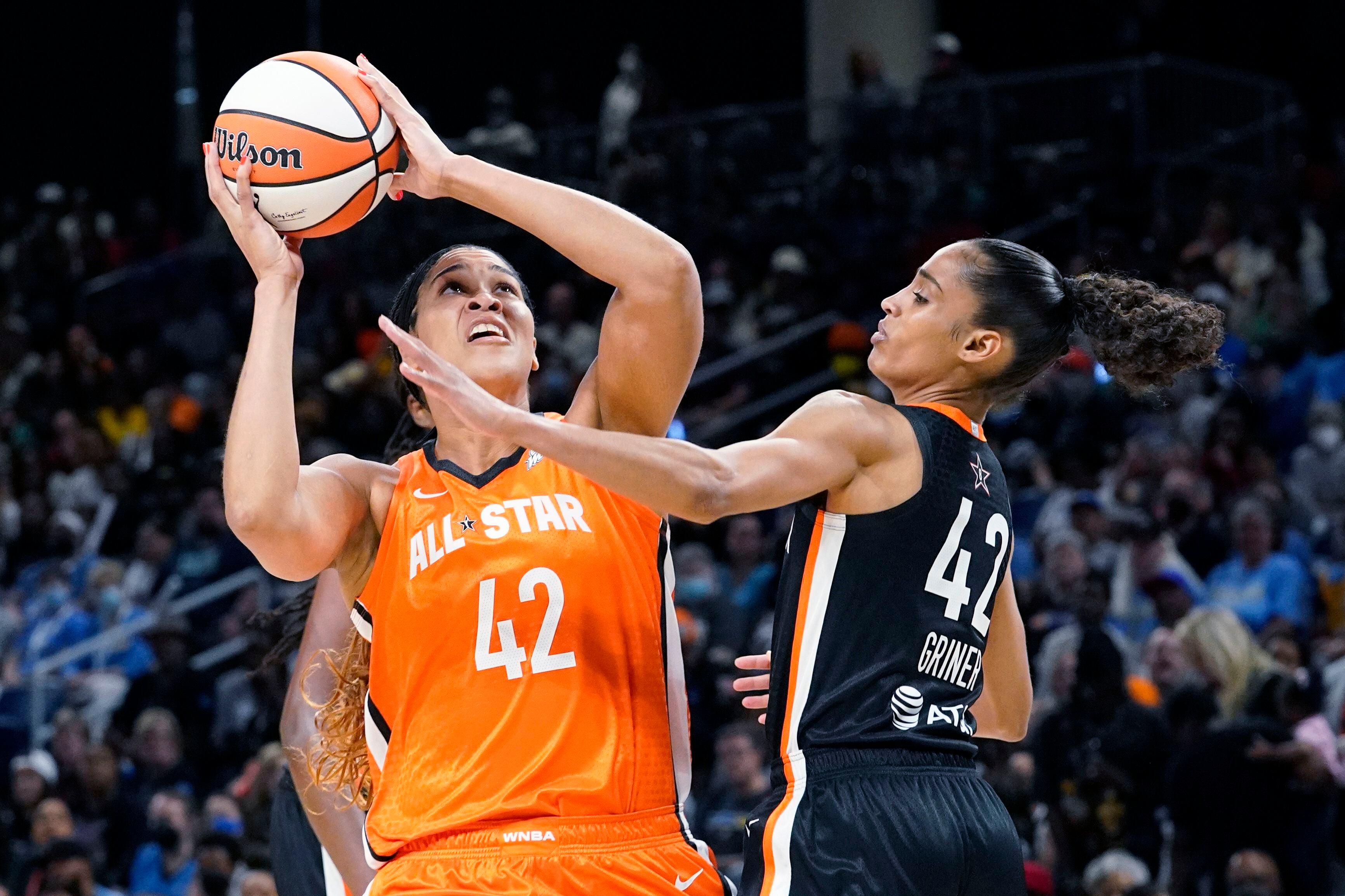 WNBA honours Brittney Griner with BG 42 decal on all team courts