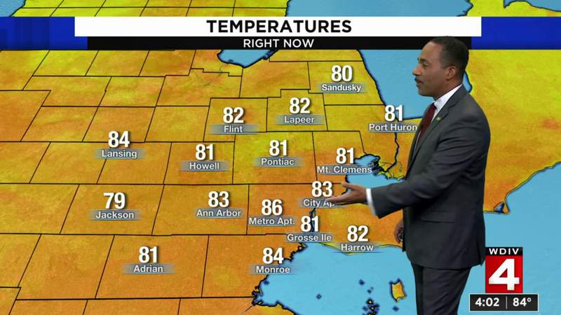 Metro Detroit weather: Relief from high humidity arrives Monday