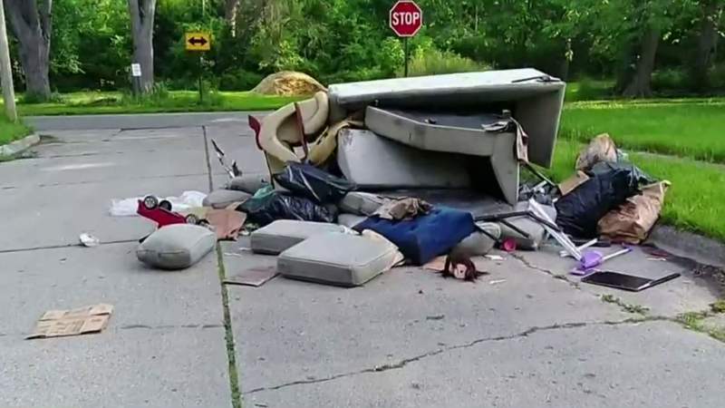 Detroit man who shames illegal dumpers on social media sees latest video get deleted