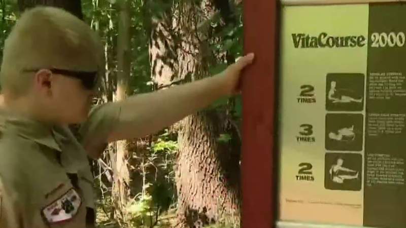 16-year-old helps clean up walking trail in Troy in effort to earn rank of Eagle Scout