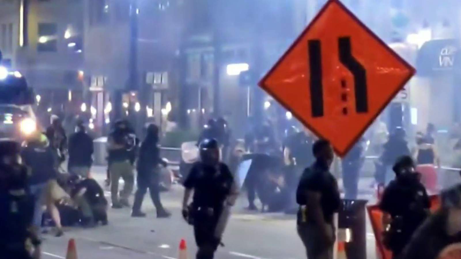 Violent clash between Detroit police and protesters leads to arrests