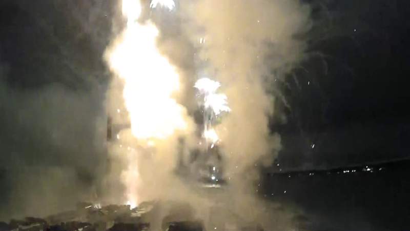 2021 Ford Fireworks: Barge Cam footage -- watch here