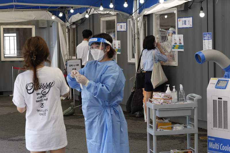 The Latest: South Korea hits pandemic high for daily cases