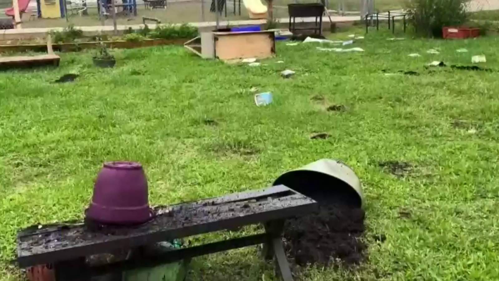 Reading garden at Detroit elementary school trashed by vandals