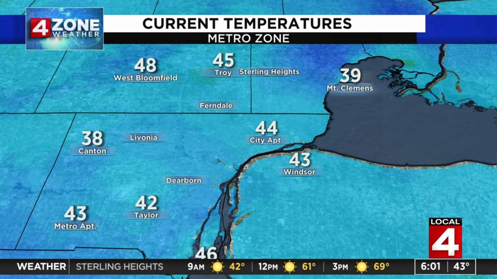 Metro Detroit weather: Nice and sunny fall day with highs in the low 70s
