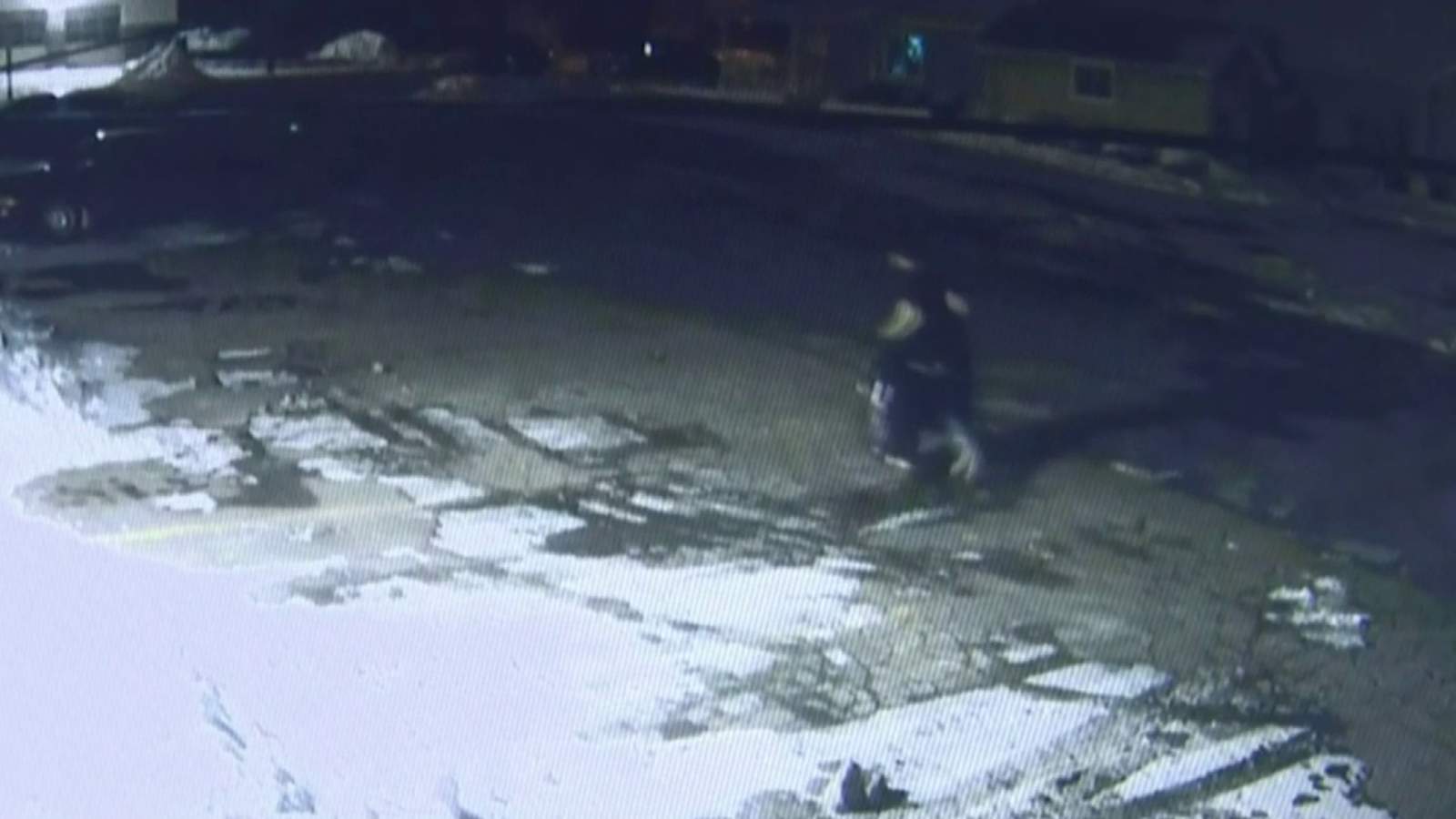 Utica police release video of man suspected of burning garage down after stealing items