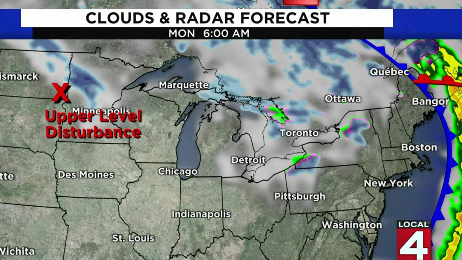 Metro Detroit weather: Less wind, but tracking some snowflakes