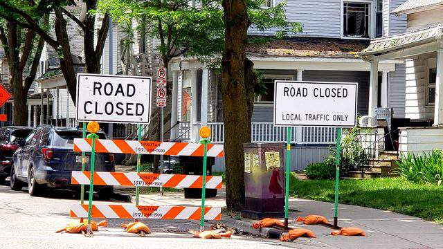 Lane reductions on East Huron Street to take effect Monday