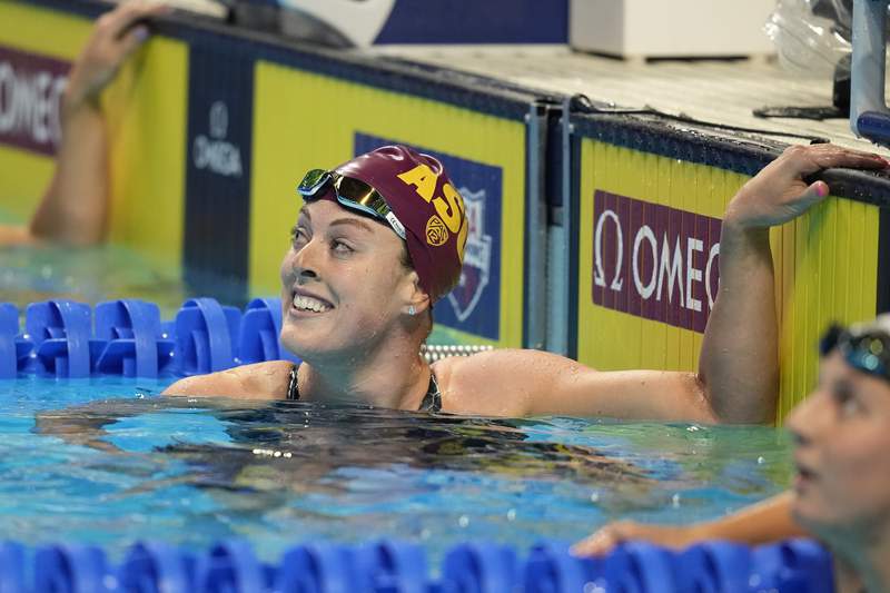 Allison Schmitt places 2nd in 200m freestyle, heading to fourth Olympics