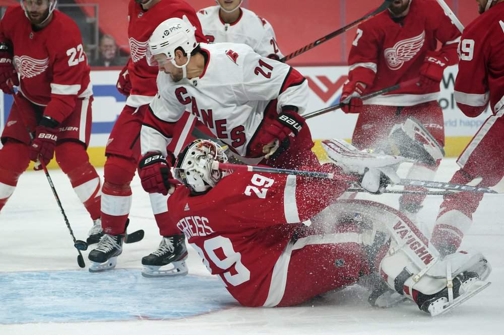 Red Wings offense stifled in first game back: A few bright spots