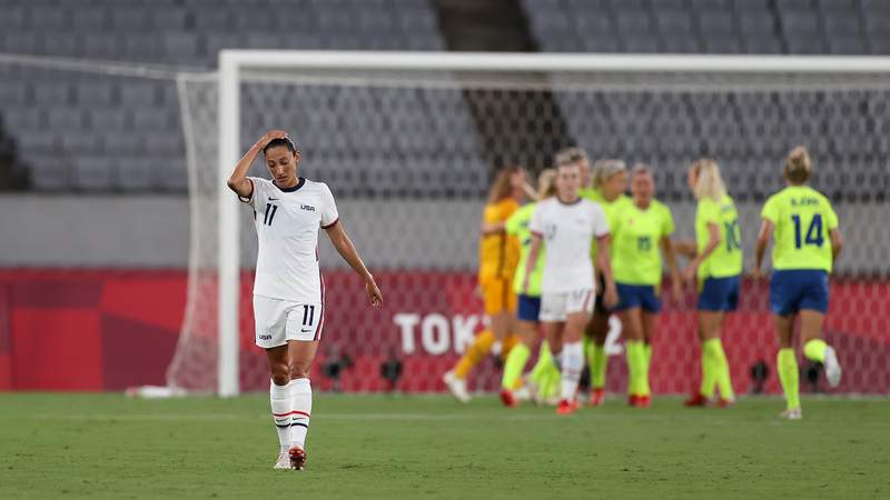 U.S. women thrashed by Sweden in stunning Olympic defeat