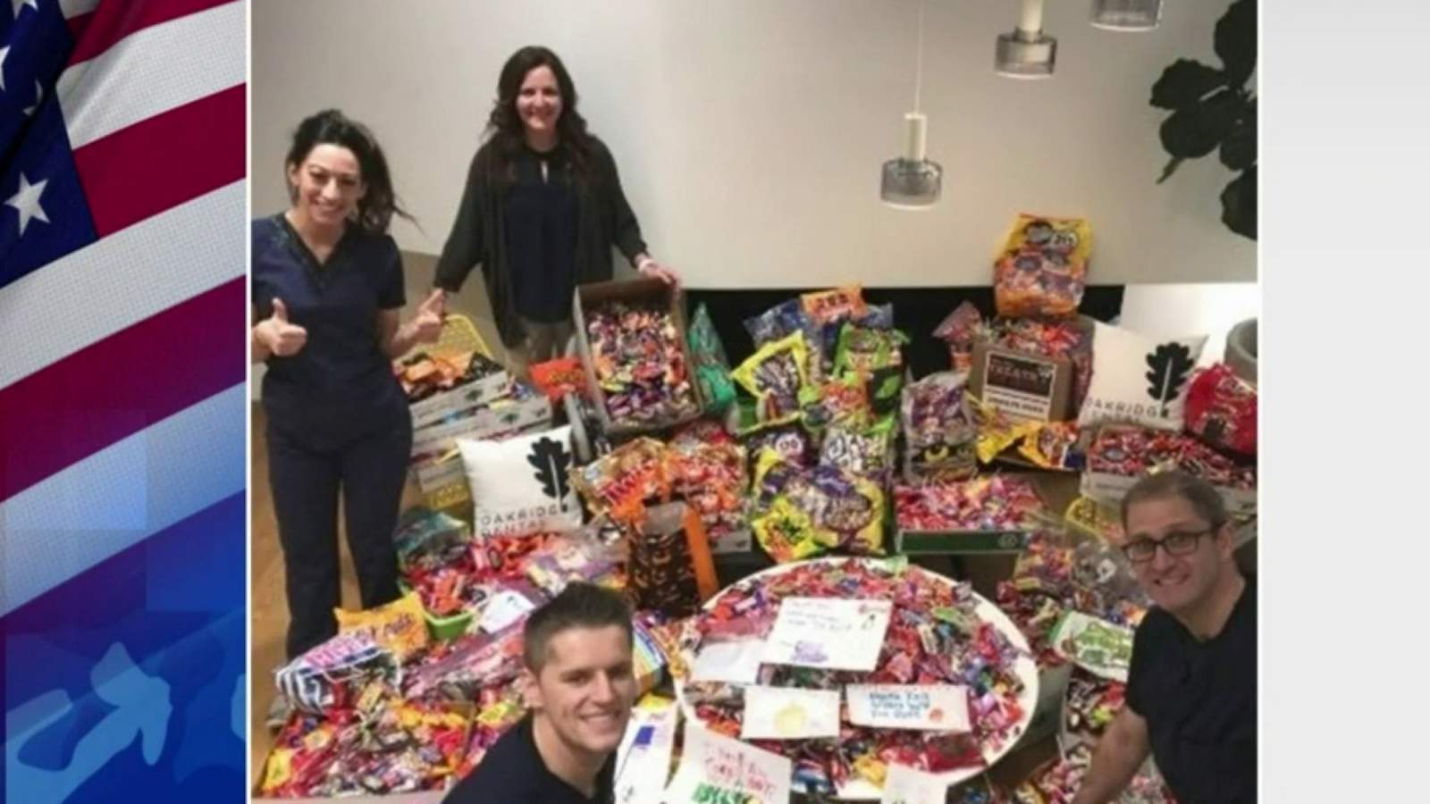 Rochester Hills dental office collects 1,000 pounds of candy for troops