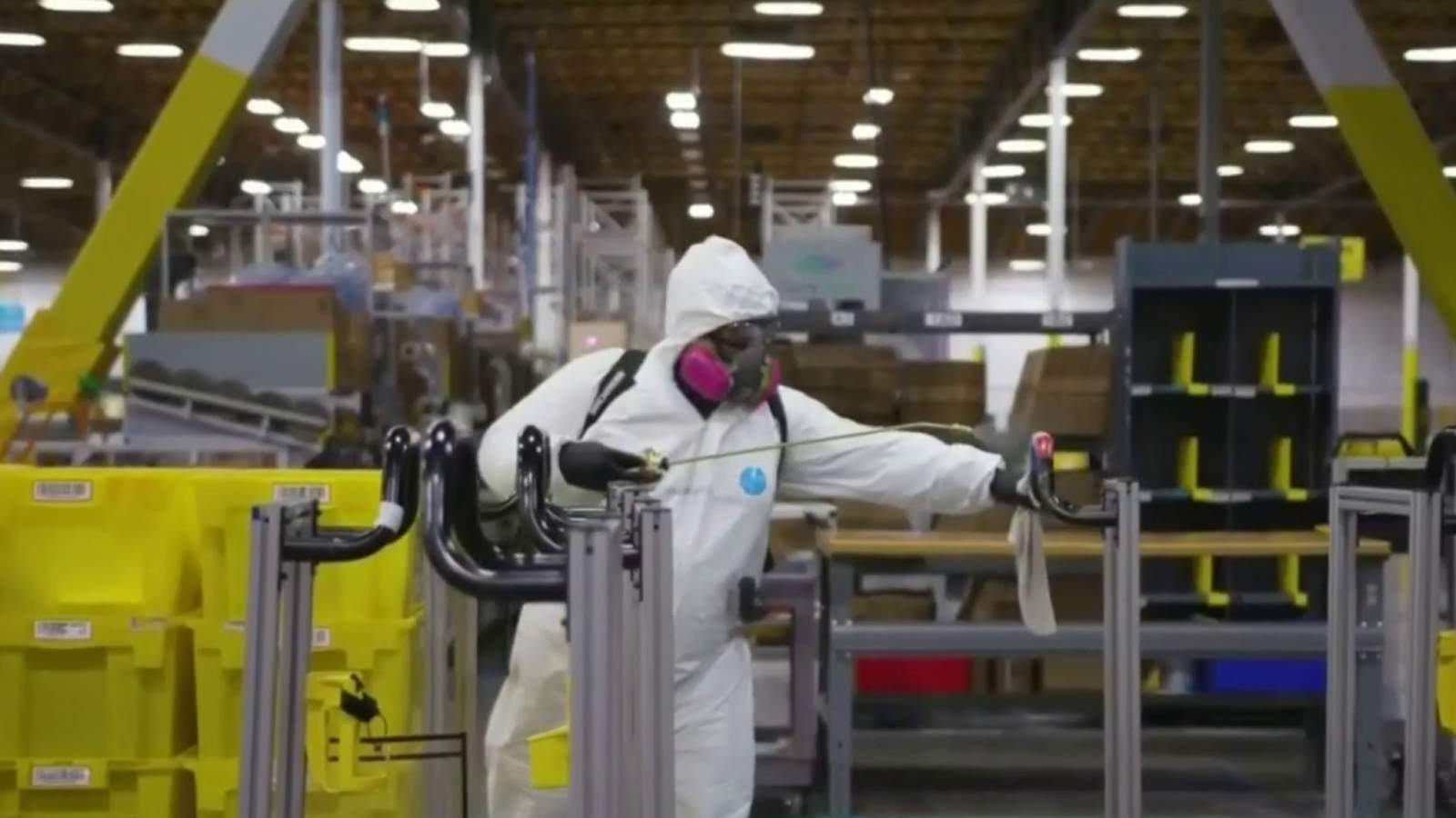 An inside look at how Amazon in Romulus has changed to keep up with COVID-19 pandemic demands