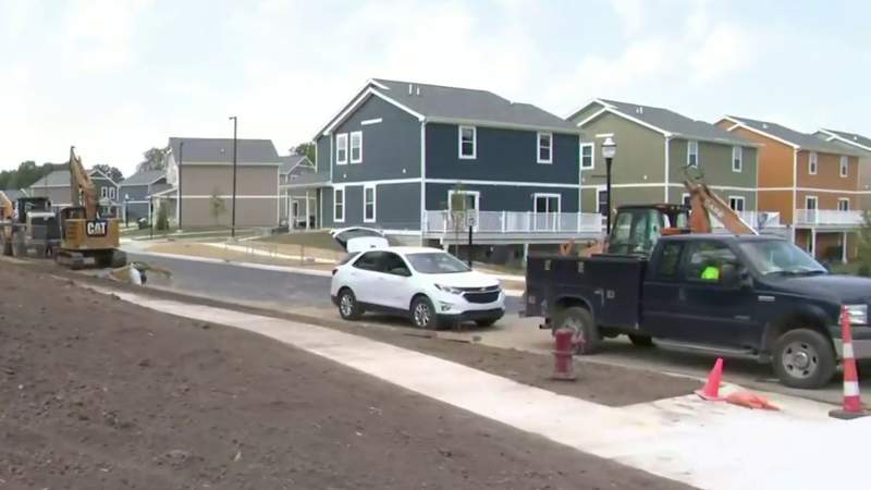 University of Michigan students arrive to The One housing center to discover townhomes not ready