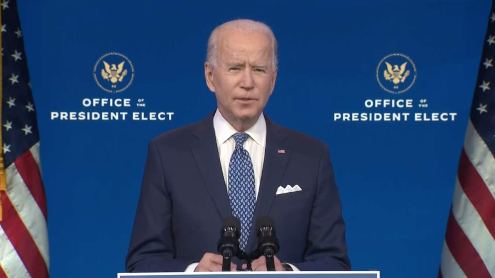 Live stream: Biden delivers remarks on COVID relief bill, holiday pandemic precautions